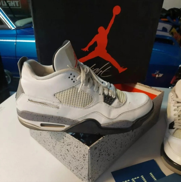 Nike Air Jordan 5 Retro White Black Cement gray Read Description - Picture 2 of 11